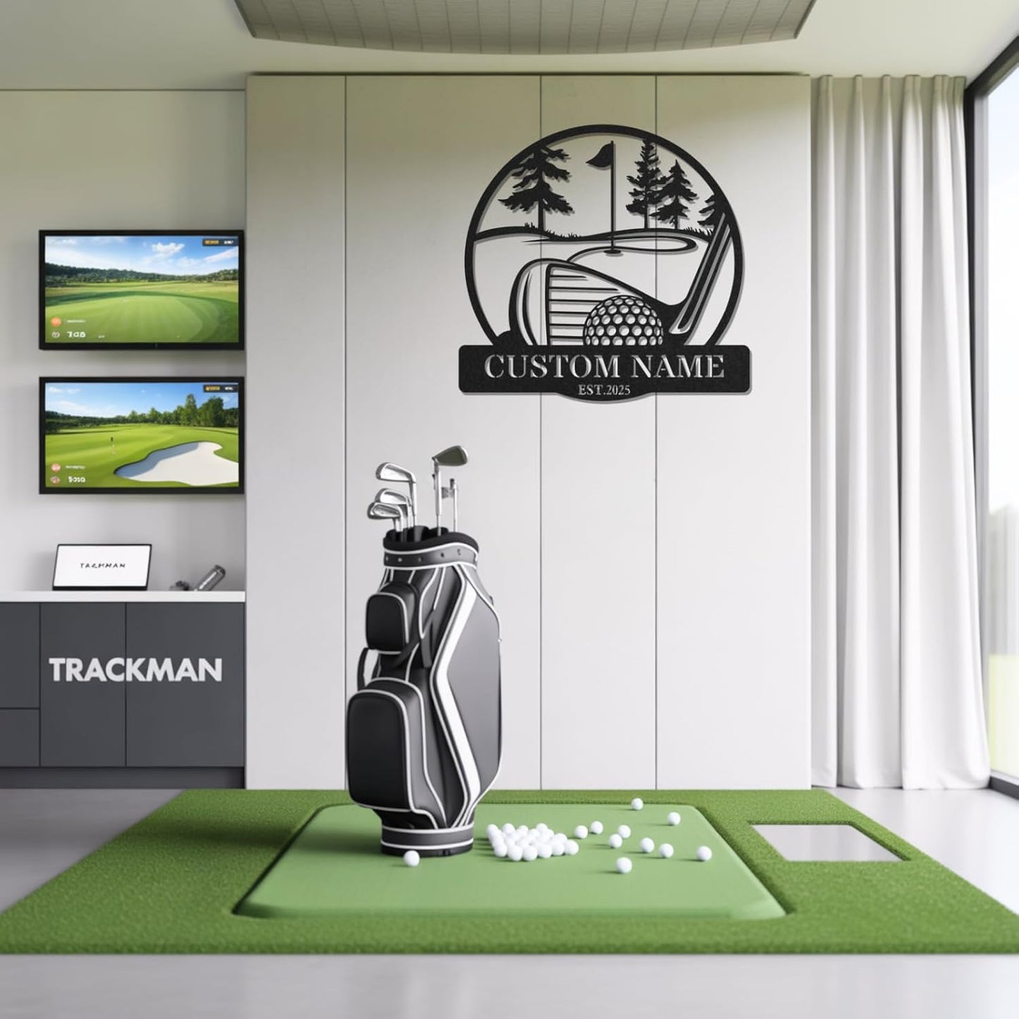 Personalized Golf Metal Wall Art, Vintage Golf Wall Decor, Custom Signs Outdoor Metal, 19th Hole Home Decor for Man Cave Garage Bar Club, Personalized Gifts for Men Dad Father