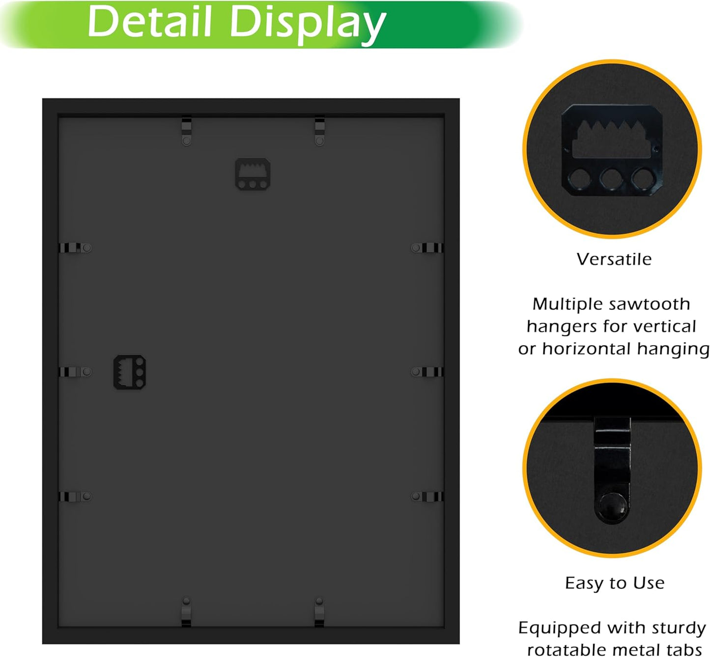 FrameWorks 12” x 16” Black Wooden Shadow Box Frame – Display Case with Soft Felt Back, Memory Box with Tempered Glass, Display Box with Elegant White Ball Push Pins, Wooden Flower Box