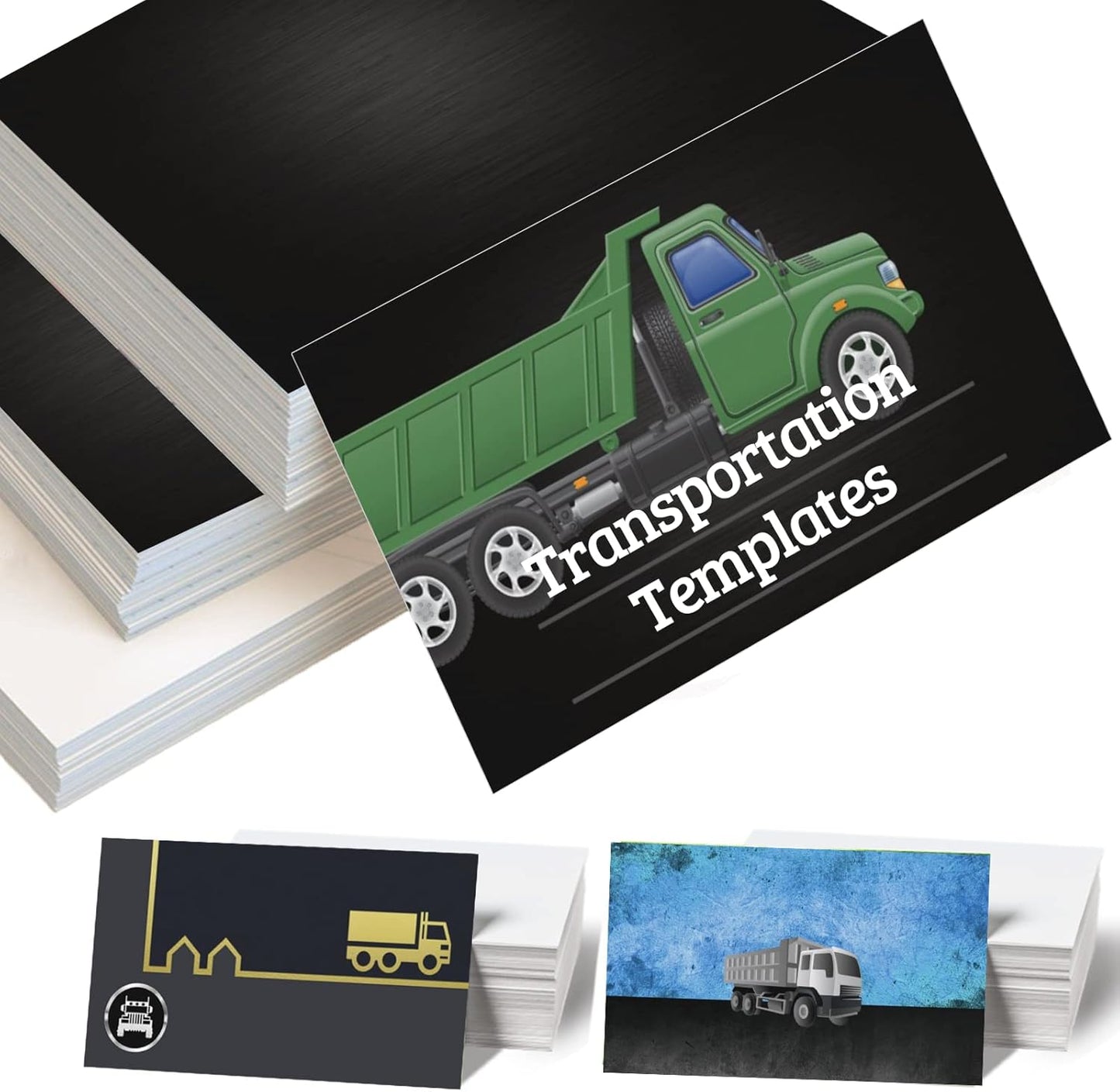 Custom Business Cards 100PCS Double-sided Printing Business Cards Customize with Your Logo Personalized 3.5"x 2" Cards for Business - Transportation