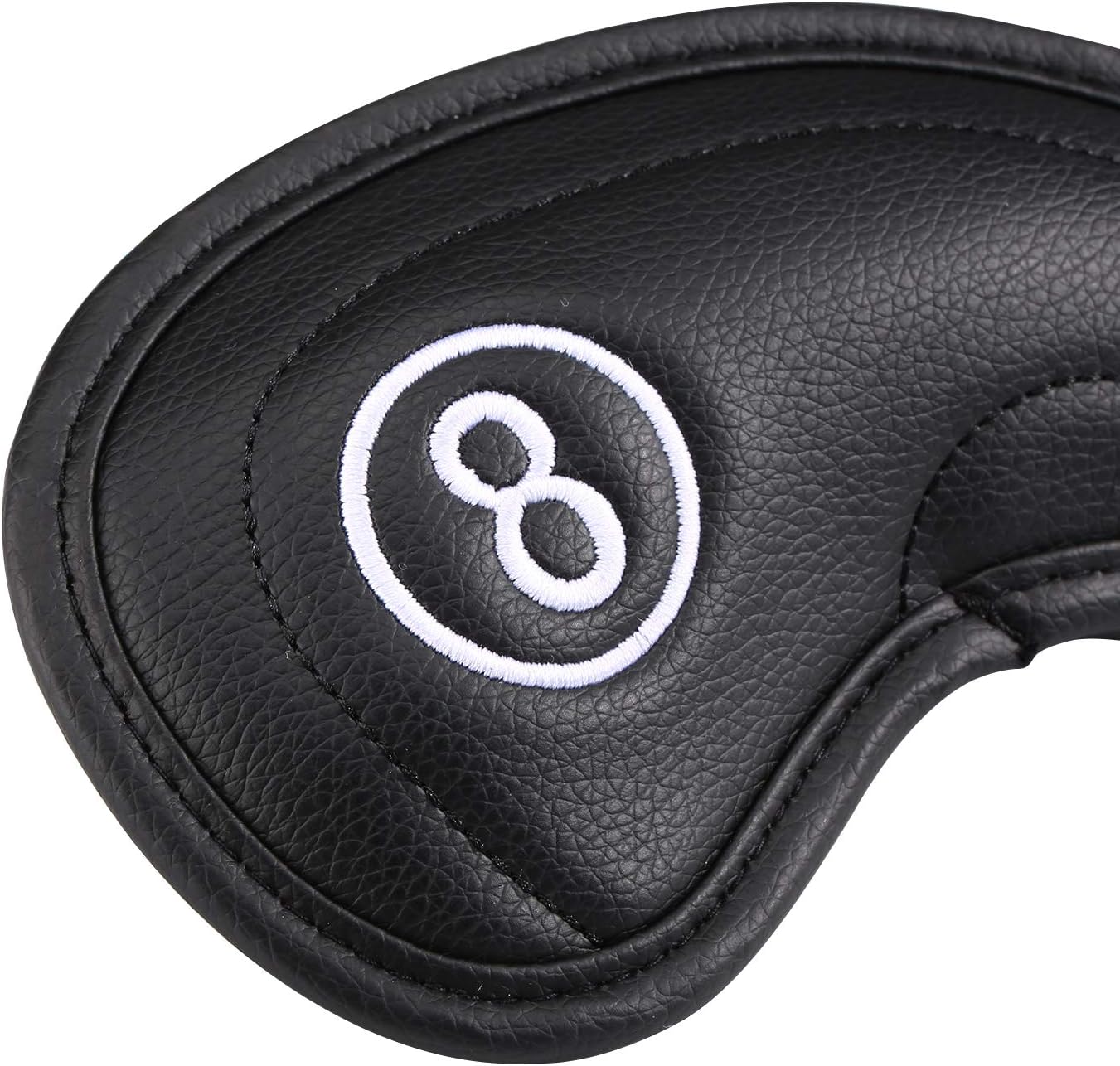 Golf Irons Club Head Covers, Golf 10pcs Set Thick PU Leather Waterproof Head Covers with Number Tag 3-9/A/P/S Fit Most Irons Club