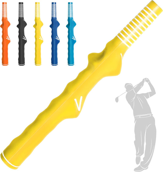 1 Pcs Right-Hand Golf Training Grip:Club,Rubber Swing Grip Trainer,Golf Accessories for Adults,Beginners,All Levels.Improvement Tool for Proper Hand Placement.