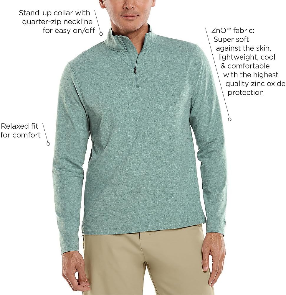 Men's Quarter-Zip - UPF 50+ Sun Protection - Sonora in Navy