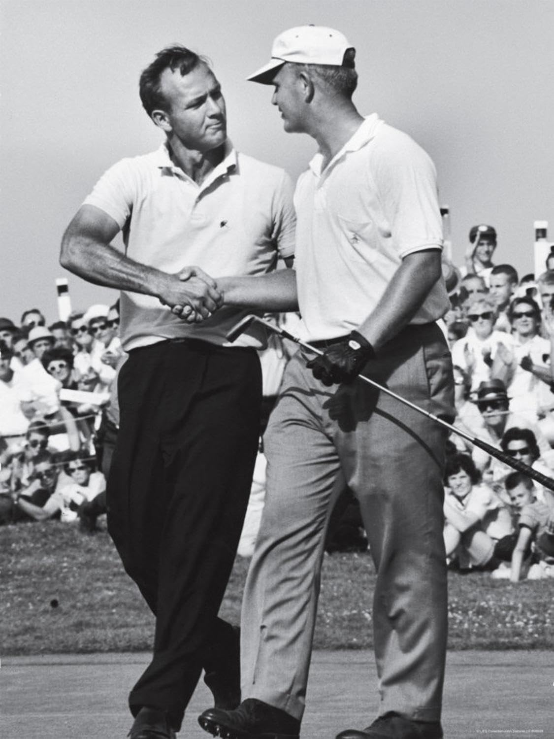 ART.COM Wall Premium Photographic Print Golfer Jack Nicklaus and Arnold Palmer During National Open Tournament by John Dominis, 24" x 32"