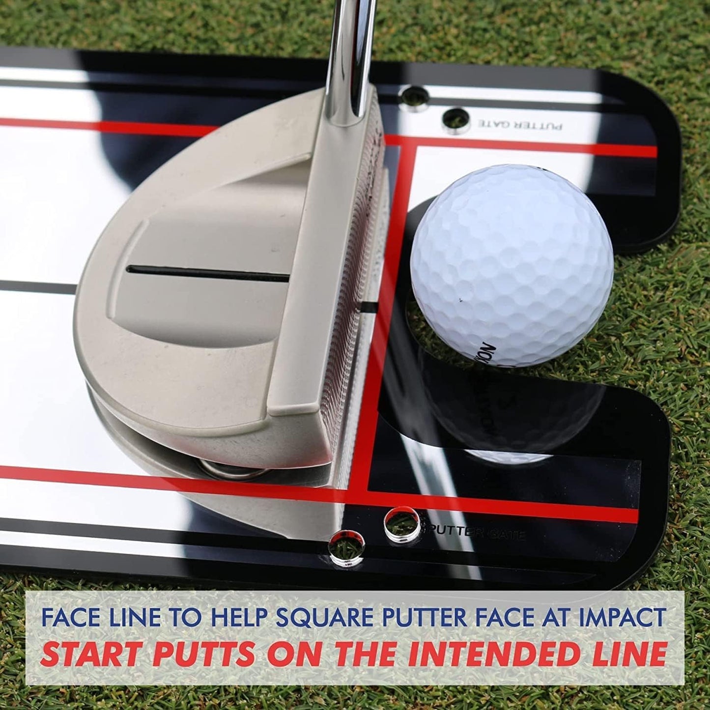 EyeLine Golf Putting Mirror - Alignment Training Aid Used by Top Tour Pros for Consistent Setup, Checks Eyes-Shoulders-Putter Face for Improved Accuracy, Indoor-Outdoor Practice