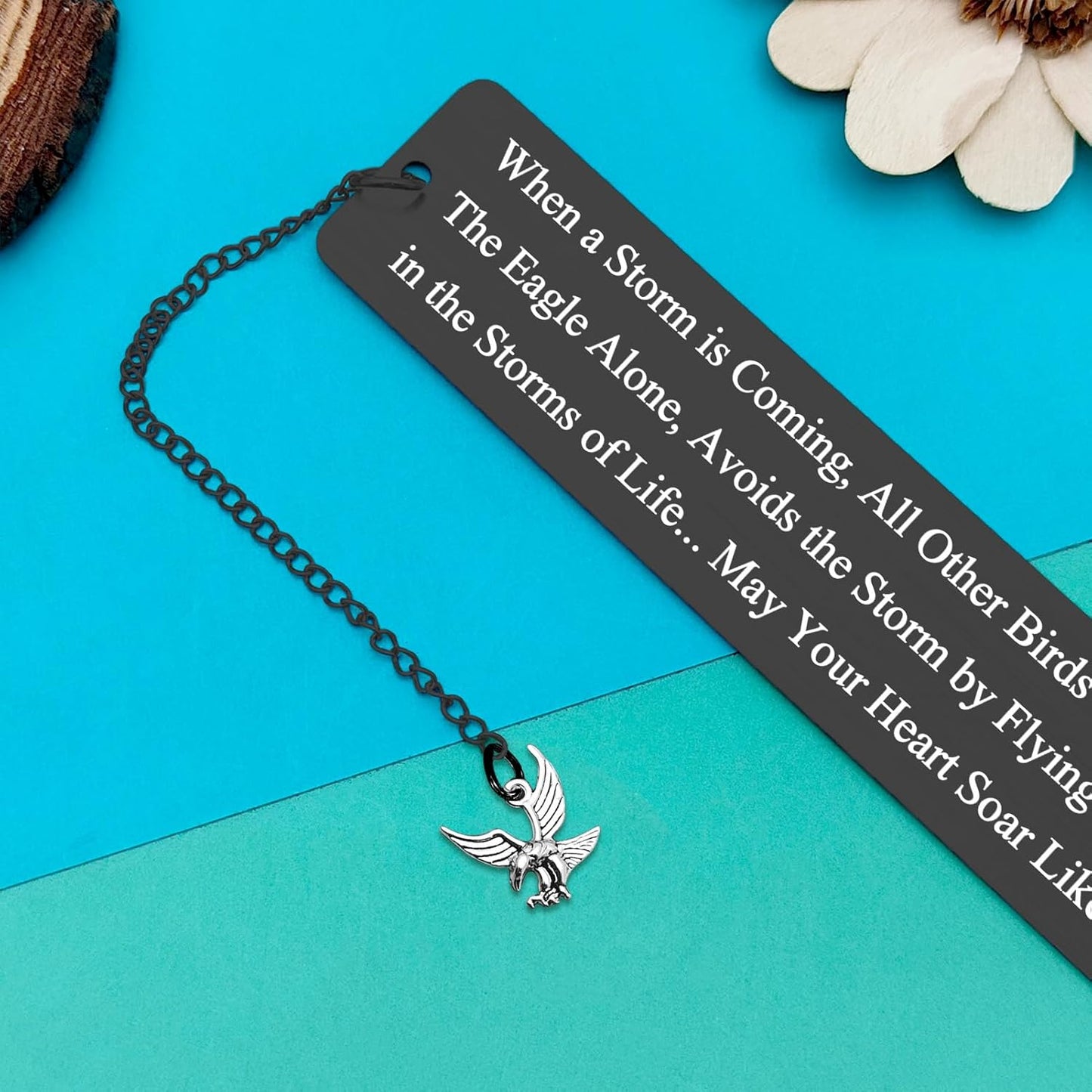 2Pcs Inspirational Bookmarks Eagle Gifts for Women Men Gifts for Eagle Scouts Reading Lovers Scouts Leader Scout Ceremony Gift Scoutmaster Court of Honor Encouragement Gifts for Eagle Lovers Friends