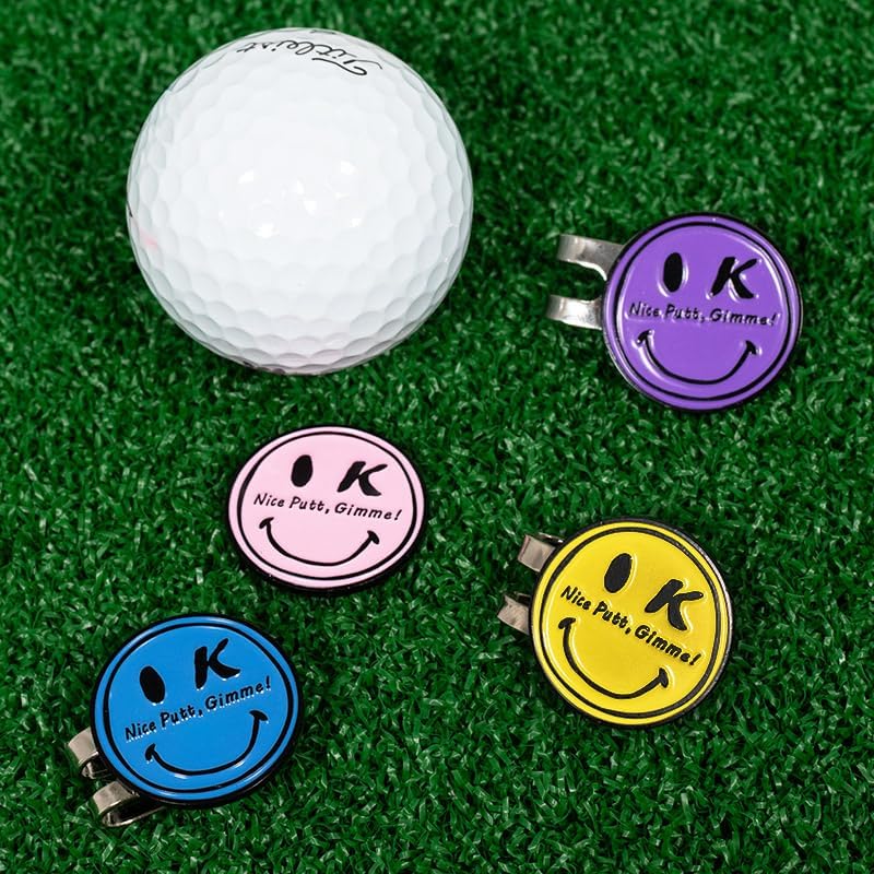 Funny & Unique Golf Ball Markers with Hat Clip – Food & Fun Icons – Perfect Golf Accessories & Gifts