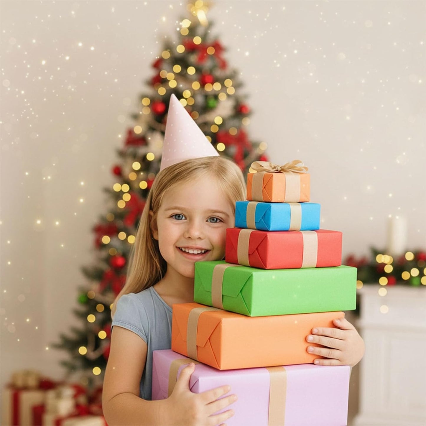 Shindel 120 Sheets Tissue Paper, 20x14 Inch Gift Wrapping Paper Bulk for DIY Crafts Gift Box Wrapping 20 Colors