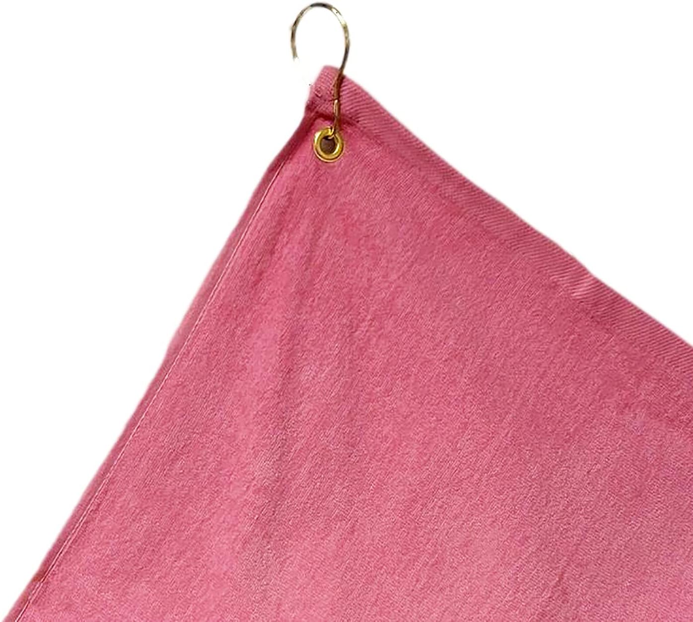 Cotton Golf Bag Towel with Clip (Light Pink)