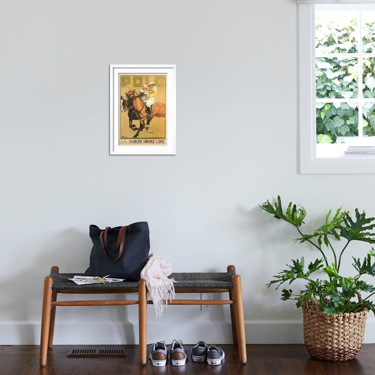 ART.COM Wall Art Print Polo Poster on White Frame, 17" x 23"