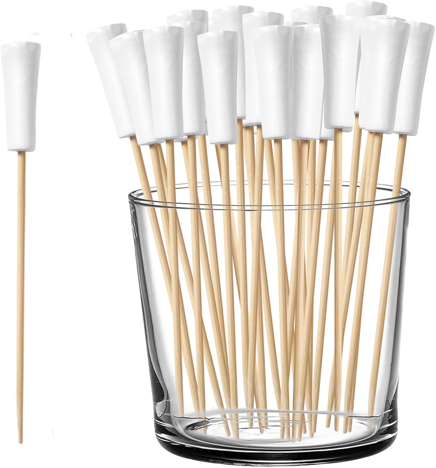 Cocktail Picks, 100 PCS Golf Toothpicks For Appetizers Golf Themed Party Decorations 5.91Inch Fancy Toothpicks Disposable Bamboo for Drinks Fruit Appetizers Sports Players Party Supplies Events