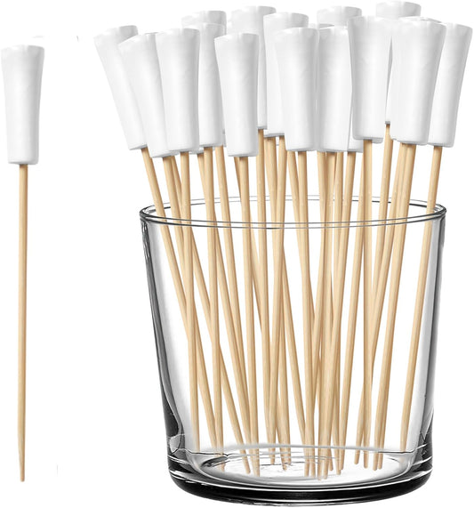 Cocktail Picks, 100 PCS Golf Toothpicks For Appetizers Golf Themed Party Decorations 5.91Inch Fancy Toothpicks Disposable Bamboo for Drinks Fruit Appetizers Sports Players Party Supplies Events