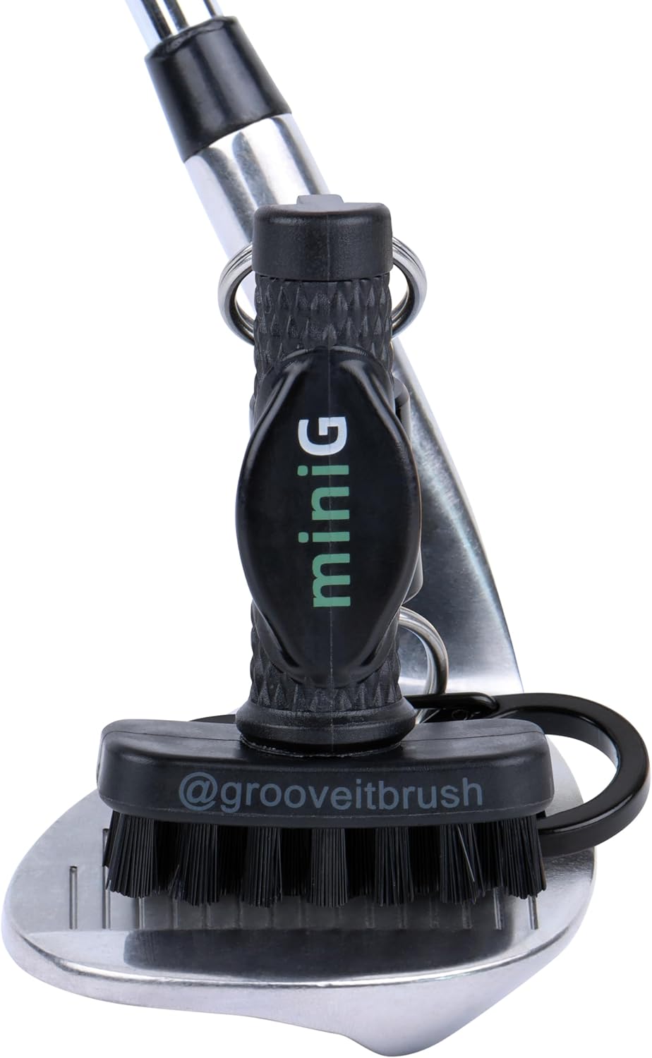 Grooveit Mini Golf Brush The Small MiniG 'Dry Scrubber' Features A Detachable Magnet, Heavy-Duty Nylon Bristles, and 3-Yr Warranty - Used On All Professional Golf Tours - Golf Accessory of 2023