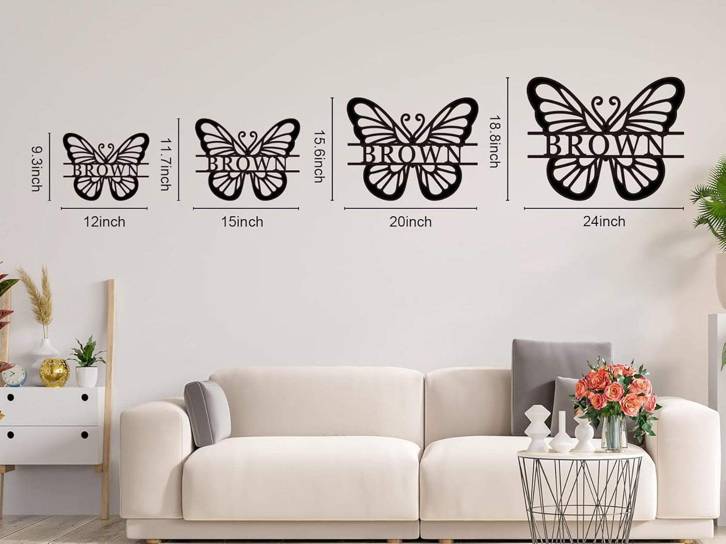 Custom Metal Sign Customized Metal Butterfly Wall Decor Sign Butterfly Wall Sign