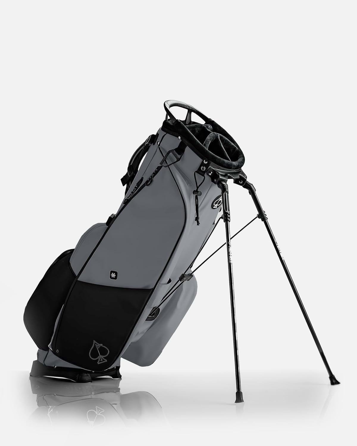 Pins & Aces Player Preferred Golf Bag - Premium Design, Lightweight Golf Bag with Stand - Velvet-Lined 5-Way Club Divider System