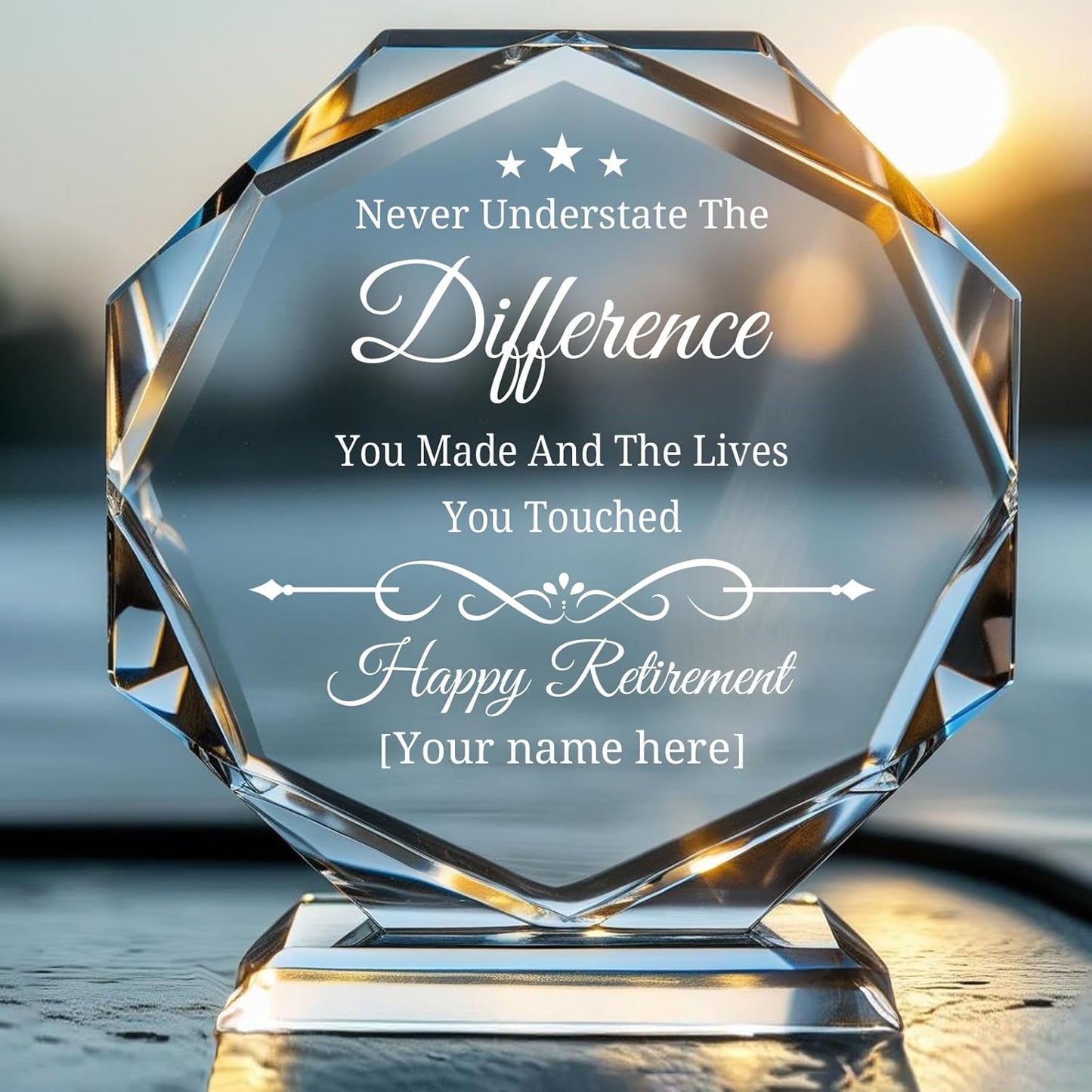 Personalized Trophy Award - Custom Crystal Awards and Trophies - Plaques Personalized Engraved - Thank You Gifts - Employee Appreciation Gifts for Cowokers, Recognition, Sports