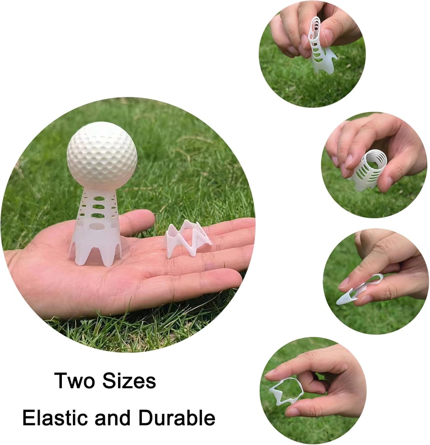 Plastic Golf Tees, Golf Simulator Tees for Home, Outdoor Indoor Golf Tees Simulator Practice Training, Golf Mat Tees for Winter Turf and Driving Range