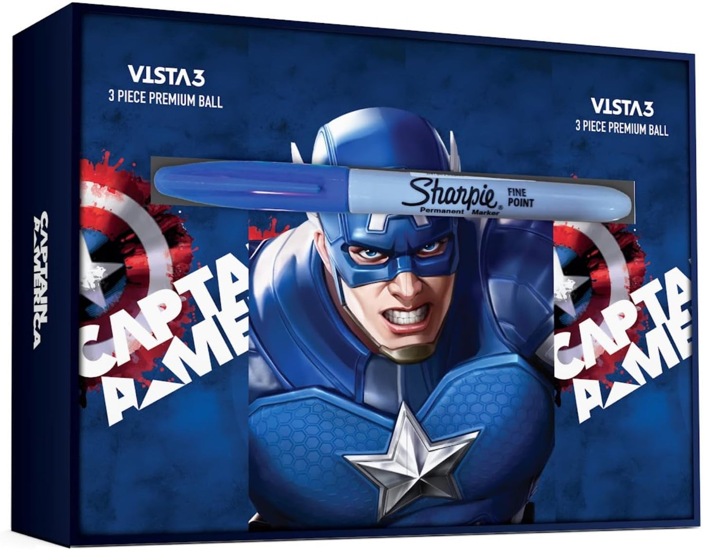 Volvik Vista3 Colored Marker Marvel Golf Balls (One Dozen)