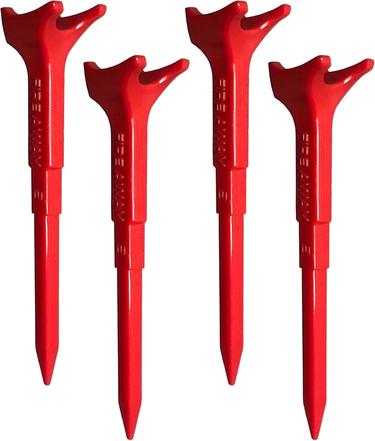 FIRE AWAY Premium Golf Tees, Reduced Ball Spin, Less Friction & Precision Height Markers for Perfect Trajectory, Made of Special Unbreakable Plastic Nylon Blend