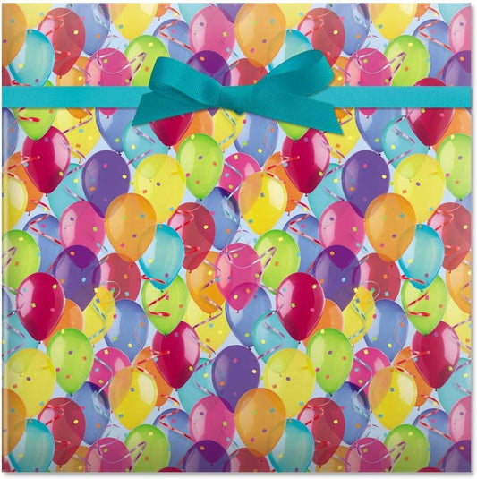 Current Photo Balloons Jumbo Gift Wrap Roll - 23 Inches x 32 Feet (61 Square Feet Total), Peek-Proof, For Birthdays, Graduations, Baby Showers and More