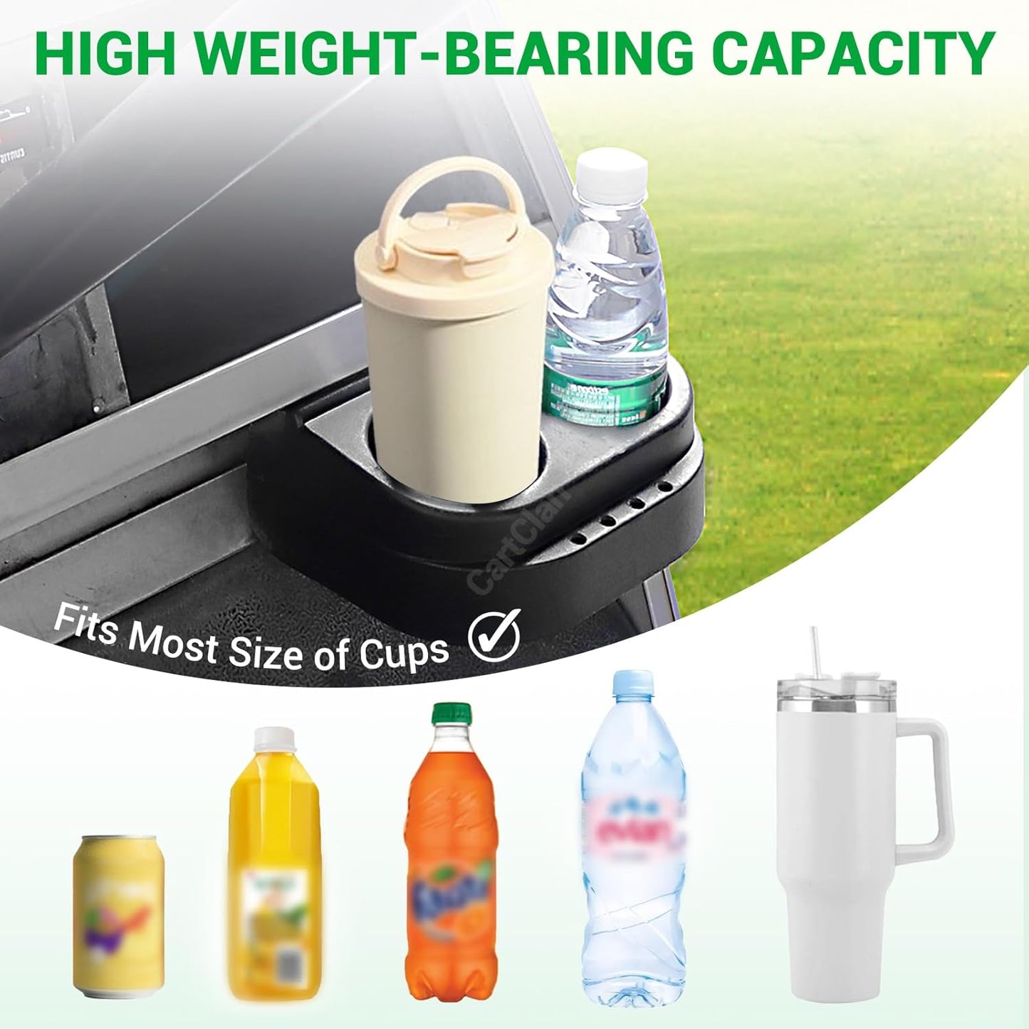 Club Car DS Cup Holder Kit Dual for 1993-Up Golf Cart OEM# 1016811 101708301