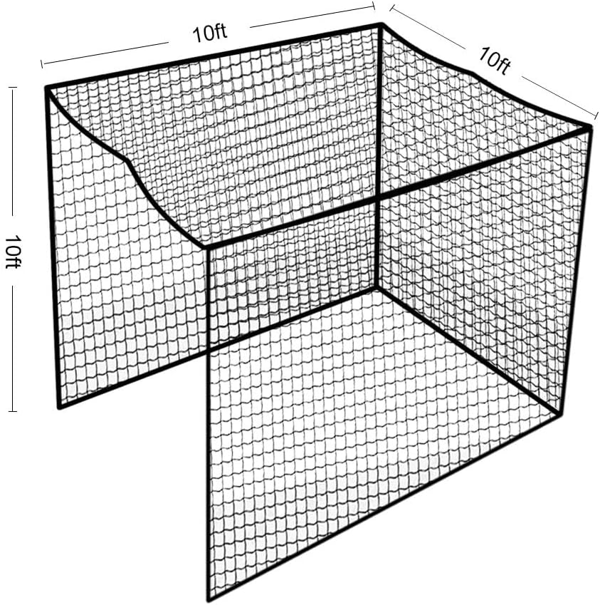 Aoneky Golf Cage Net - 10x10x10ft/10x10x15ft/10x10x20ft