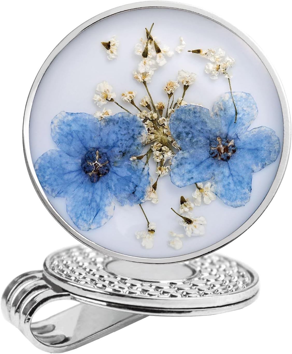 Golf Ball Marker hat Clip with Ball Marker, Handmade Pressed Flower Golf Marker, Golf Gifts, Golf Accessories for Women