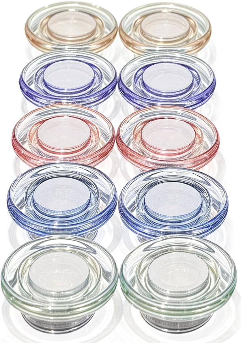 Qualsen Magnets for Whiteboard, Round Fridge Magnets for Dry Board Decorative, Teacher Supplies for School, Classroom, Home, Office, Locker (10pcs- Crystalline Hat)