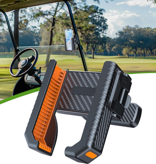 Upgraded Magnetic Golf Cart Phone Holder Golf Cart Accessories Compatible with EZGO/Yamaha/Club, Golf Cart Phone Mount Accessories for iPhone/Galaxy/Google Pixel All Smartphones