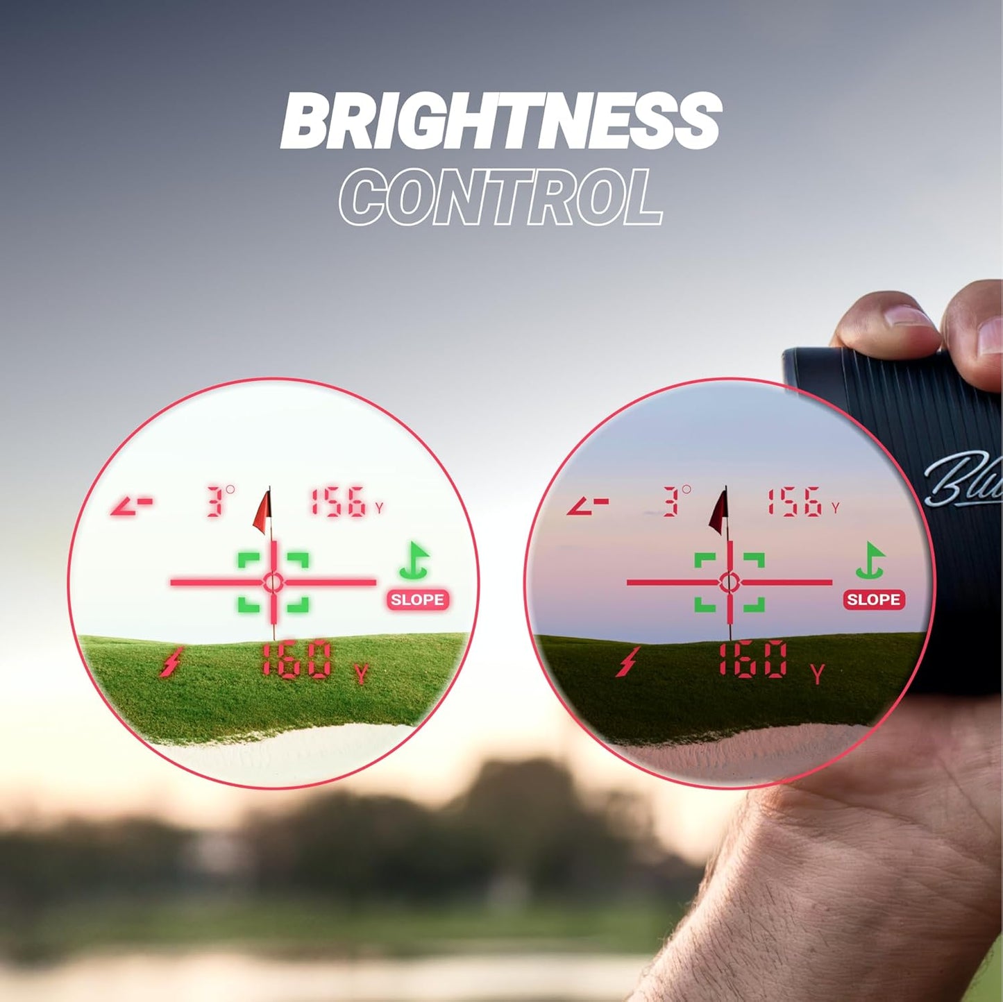 Blue Tees Golf Series 4 ULTRA Golf Rangefinder with Slope Switch, 1200 Yards, OLED Display 6X Magnification Laser Rangefinder, Slope Measurement, Magnetic Strip, Flag Pole Locking with Pulse Vibration