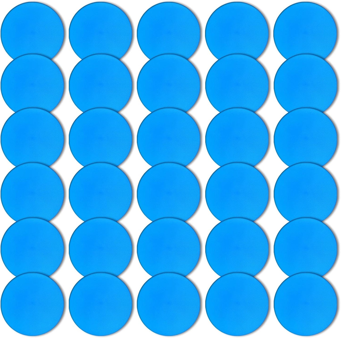 Poly Spot Markers 9 inch Non-Slip Rubber Agility Markers Flat Field Cones Floor Dots for Football, Soccer, Basketball Training Markers, School Activities, Exercise Drills, Social Distancing