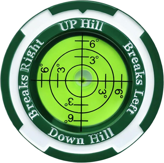 GreenNav Pro-High Precision Golf Green Reader & Golf Ball Marker with Horizontal Bubble Level, Essential Slope & Putt Line Reading Aid, Golf Accessories for Men Women
