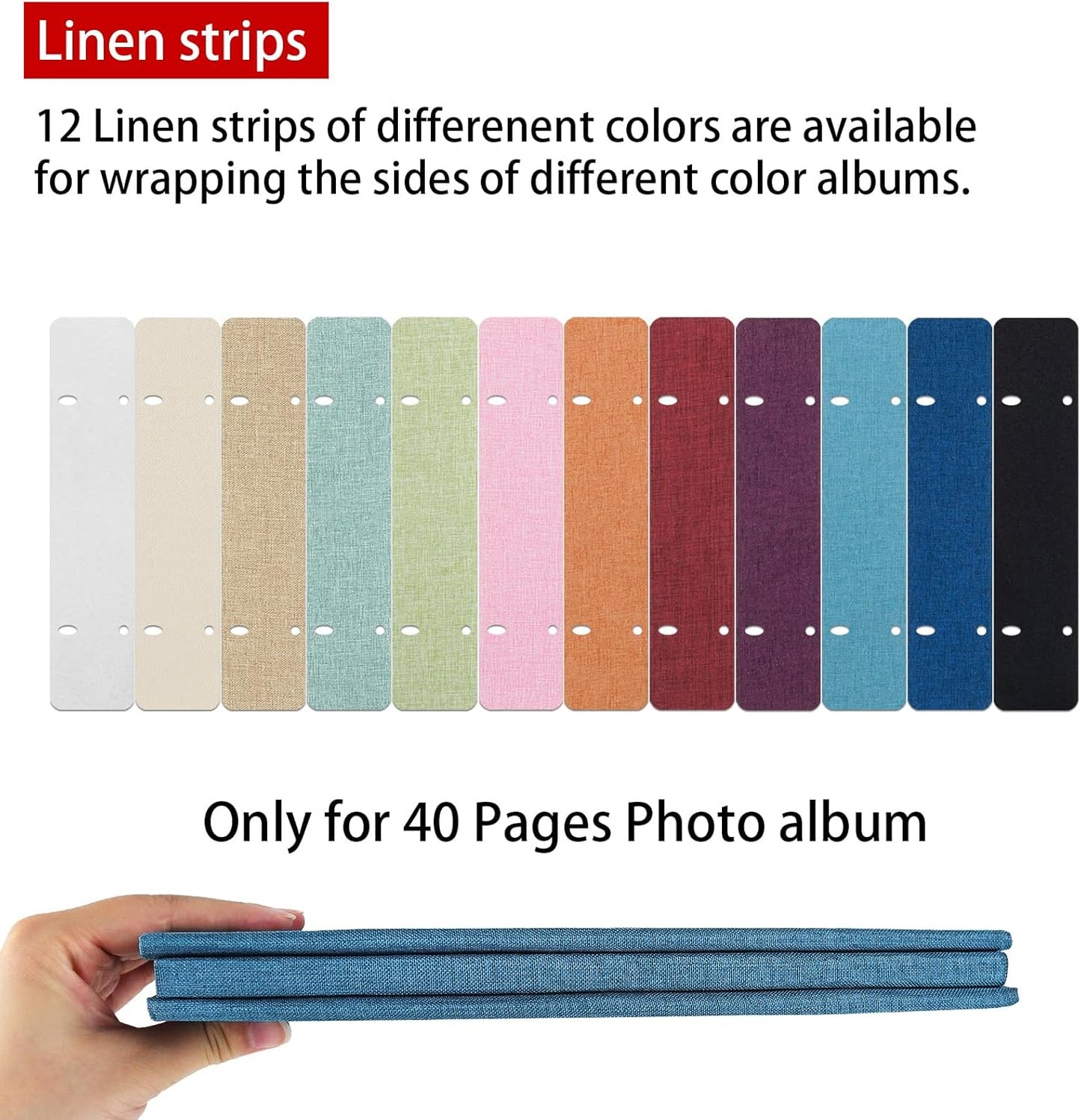 Vienrose Photo Album Self Adhesive Scrapbook Refill Pages for Vienrose 13x12.6 inch Photo Album