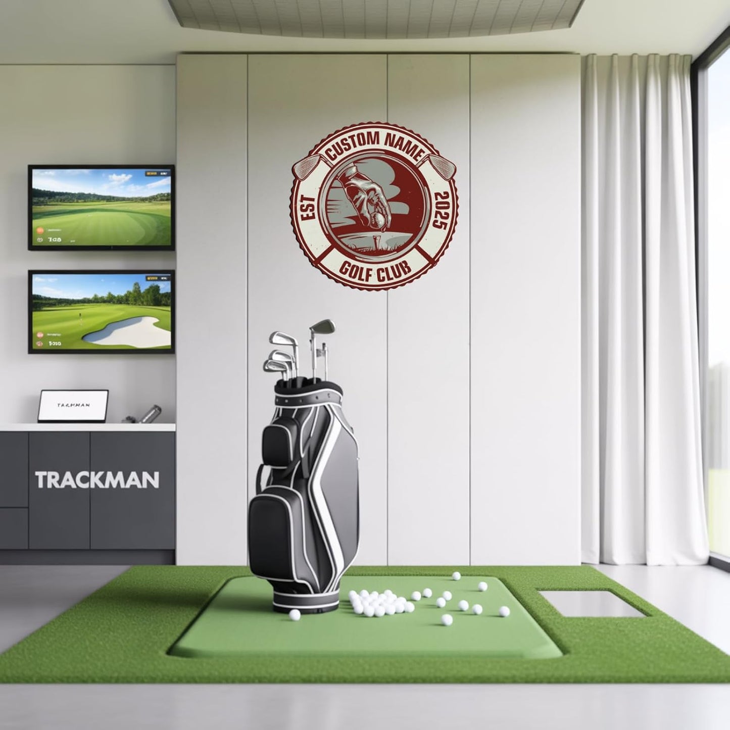 Personalized Golf Metal Wall Art, Vintage Golf Wall Decor, Custom Signs Outdoor Metal, 19th Hole Home Decor for Man Cave Garage Bar Club, Personalized Golfer Gifts for Men Dad Father