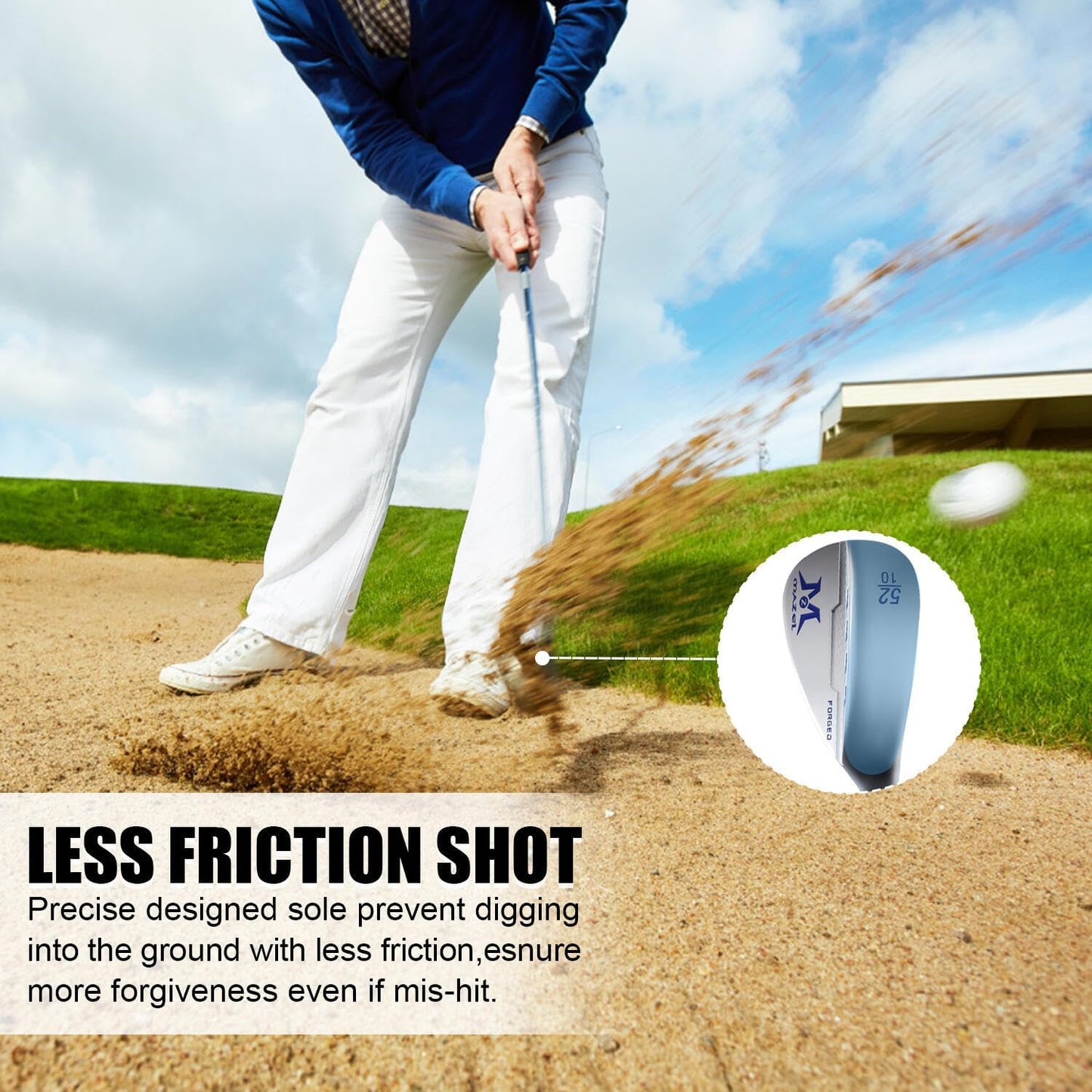 MAZEL Forged Golf Sand Wedge,Gap Wedge,Lob Wedge for Men,48/52/54/56/58/60 Degree Individual Golf Wedge,Milled Face for More Spin,Right Hand