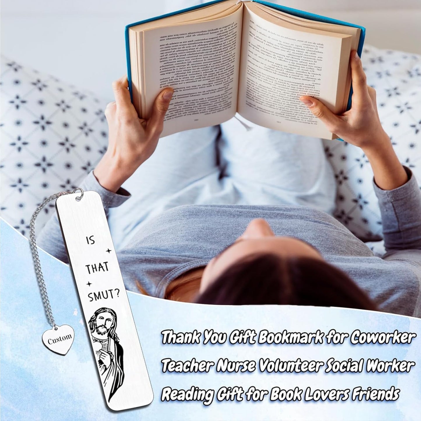 Personalized Christian Bookmarks for Women Men Book Lovers Reader Best Friend Sister Custom Bookmarks Funny Gift for Birthday Valentine's Day Graduation Christmas Wedding Gift for Her Boys Girl