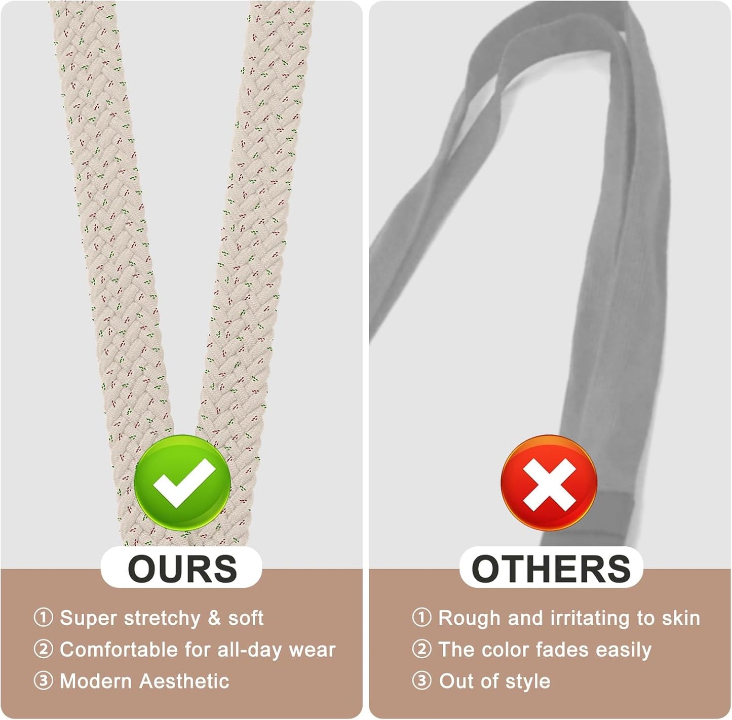 Fishent Stretchy Thin Lanyards for Keys ID Badges, Cute Long Teacher Neck Key Lanyard Keychains for Women Men Wallet Phone(Sakura Blossoms)