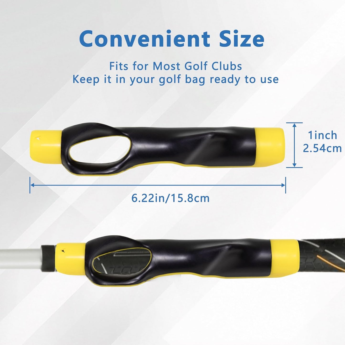 Golf Grip Trainer,Golf Club Grip Trainer Right Hand,Golf Grip Swing Training Aid for Golfer Proper Hand Position,Attaches to Most Golf Handles