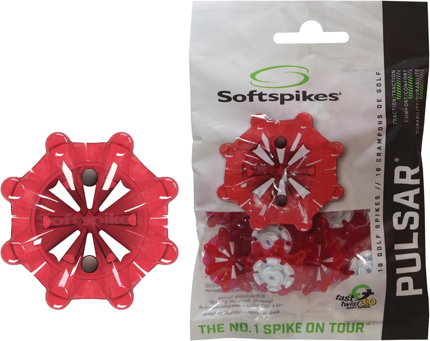 Softspikes Pulsar Fast Twist 3.0 Golf Cleat - 18 Count