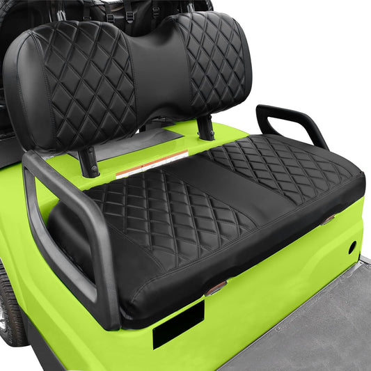 NOKINS Golf Cart Diamond Front Seat Cover,Compatible with Golf Cart i40 i40L Model and Advanced EV, EV1 4, EV1 4L Model Seat Kit, No Staples Required, Vinyl Replace Onward Seat Cover