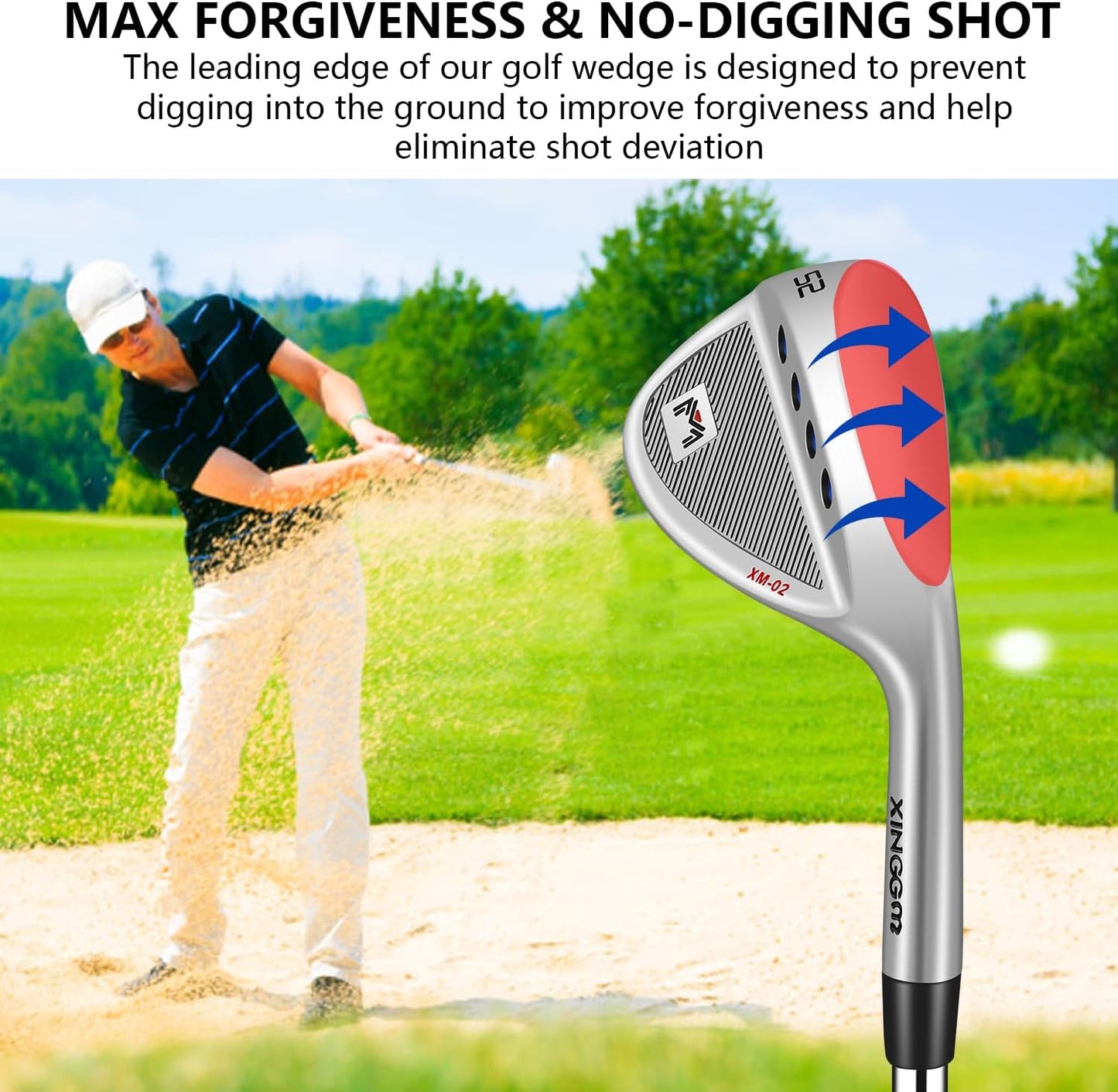 Forged Golf Wedge Set for Men or Individual 48/50/52/54/56/58/60 Degree Gap Wedge Sand Wedge for Men Right Hand,Milled Face for More Spin