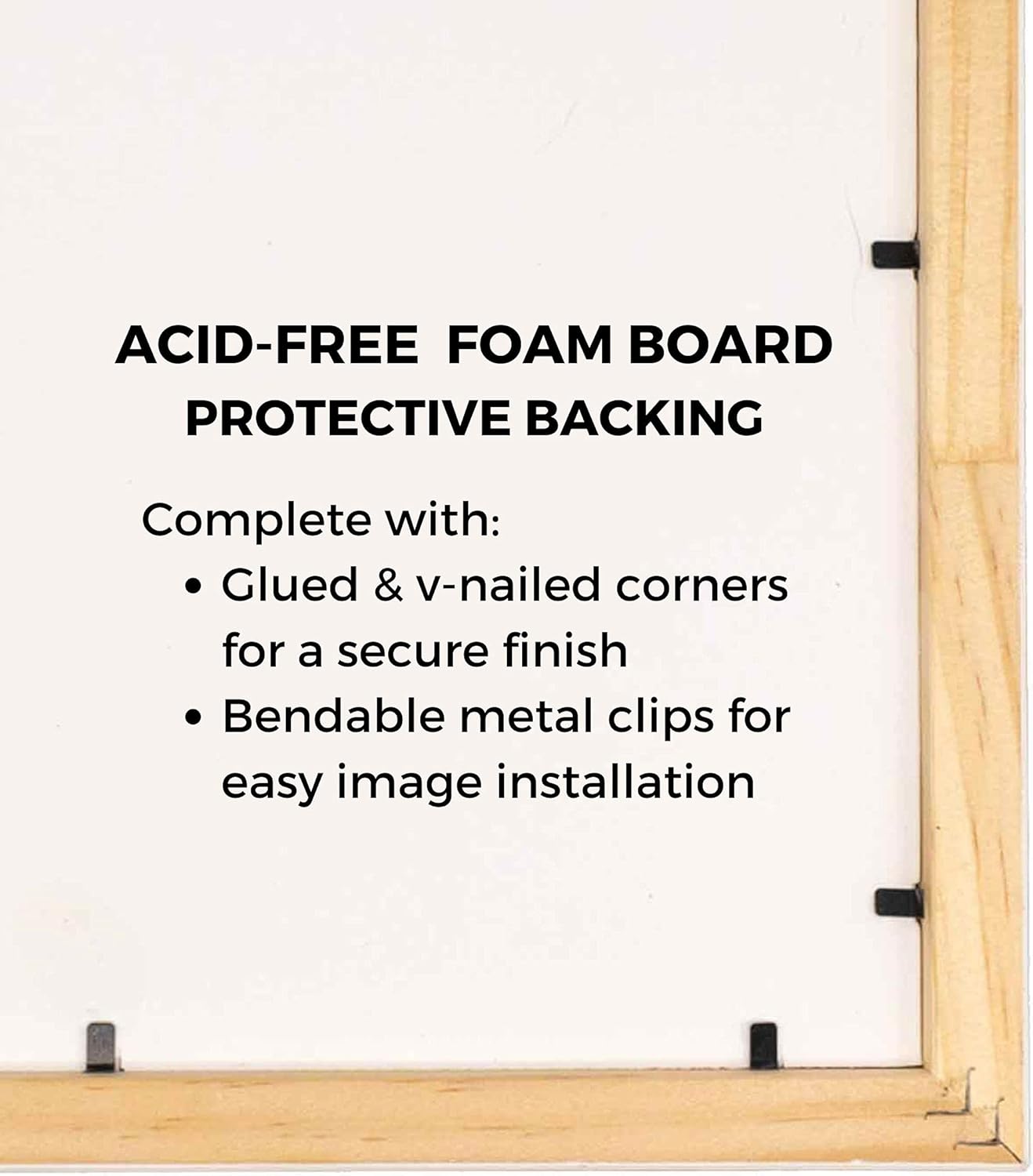 16x20 Shadow Box Black Solid Wood Frames Depth of 3/4" Includes UV Acrylic Plexiglass, Acid Free Backing and Hanging Hardware