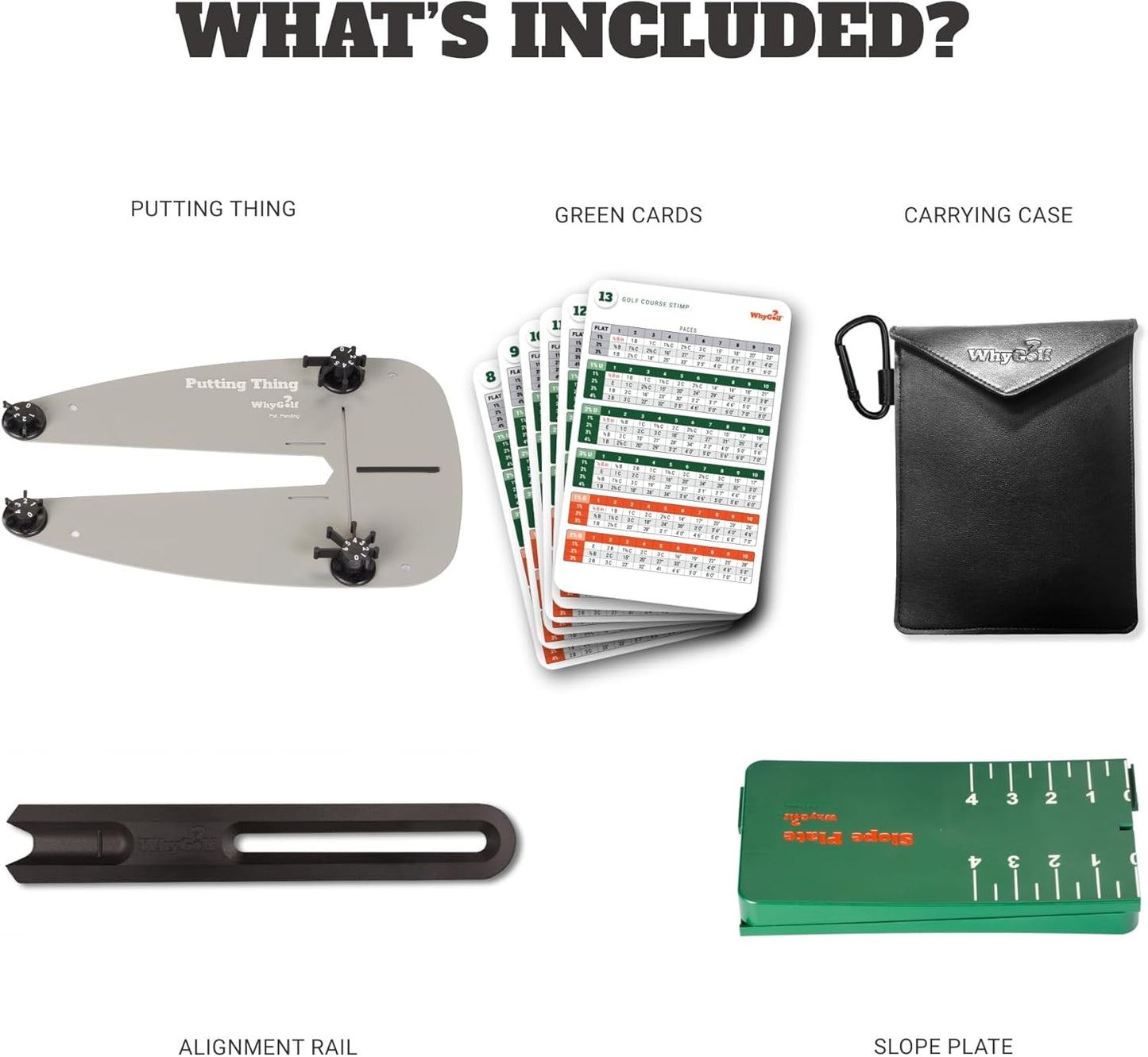 WHYGOLF Putting System & Putting Thing – Golf Training Aid for Stroke, Accuracy & Green Reading – Adjustable Putting Gates for Home & Green Practice – Putter Teaching Tool for Better Control