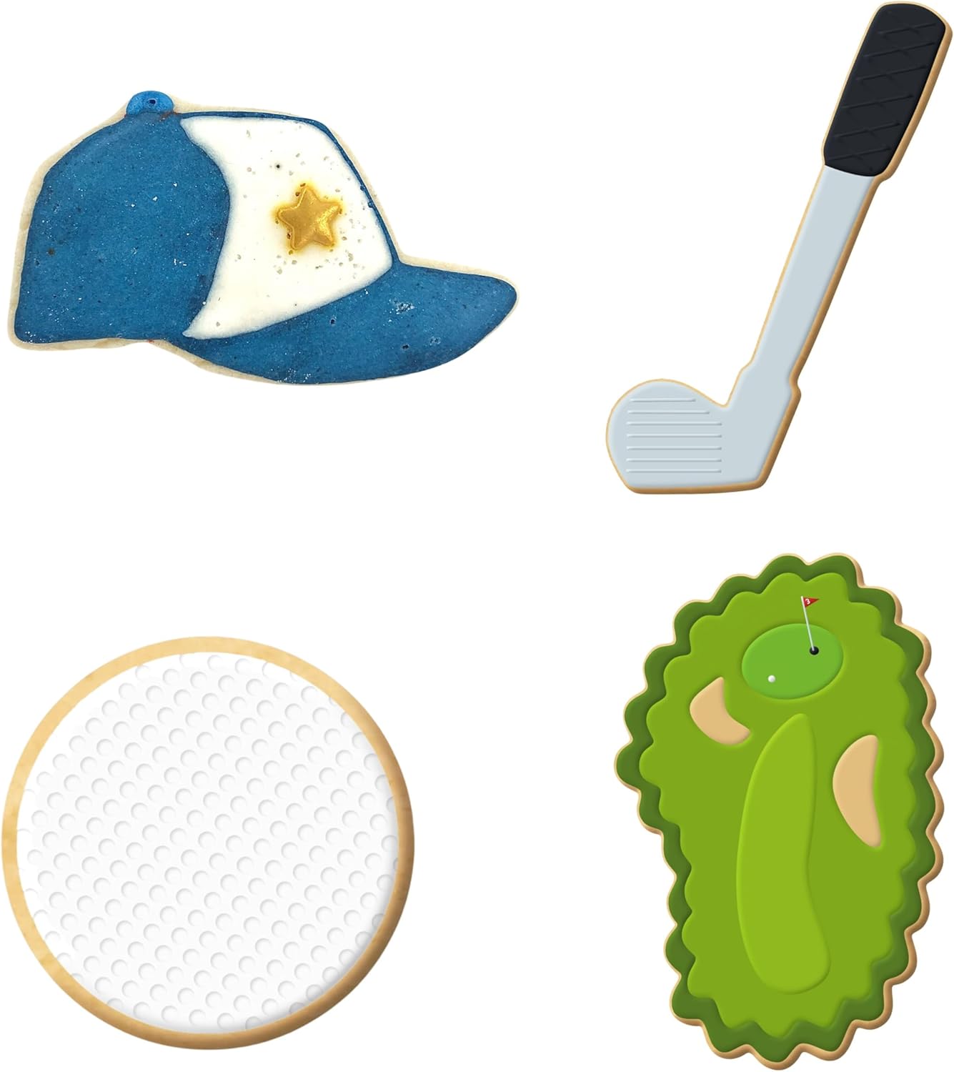 Foose Cookie Cutters Golf 4 Pc Set, Made in USA