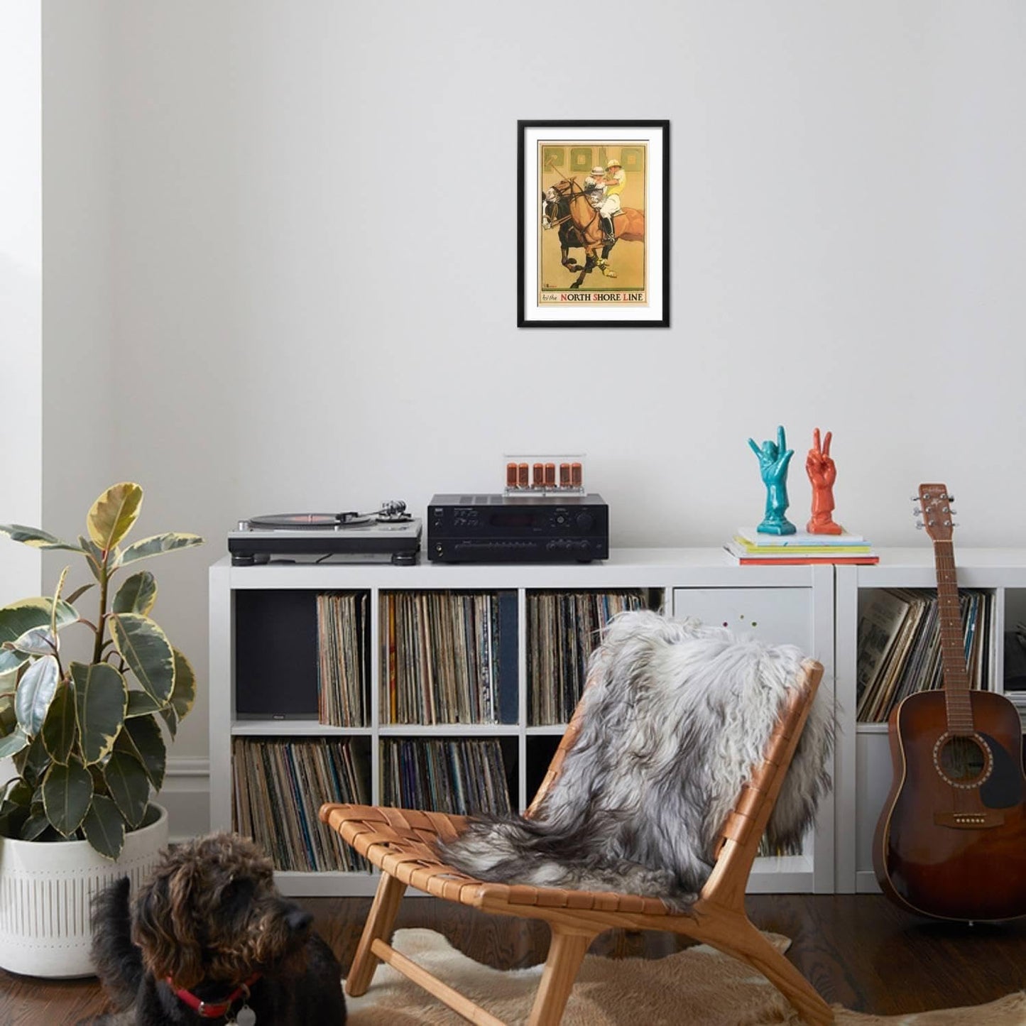 ART.COM Wall Art Print Polo Poster on Black Frame, 17" x 23"