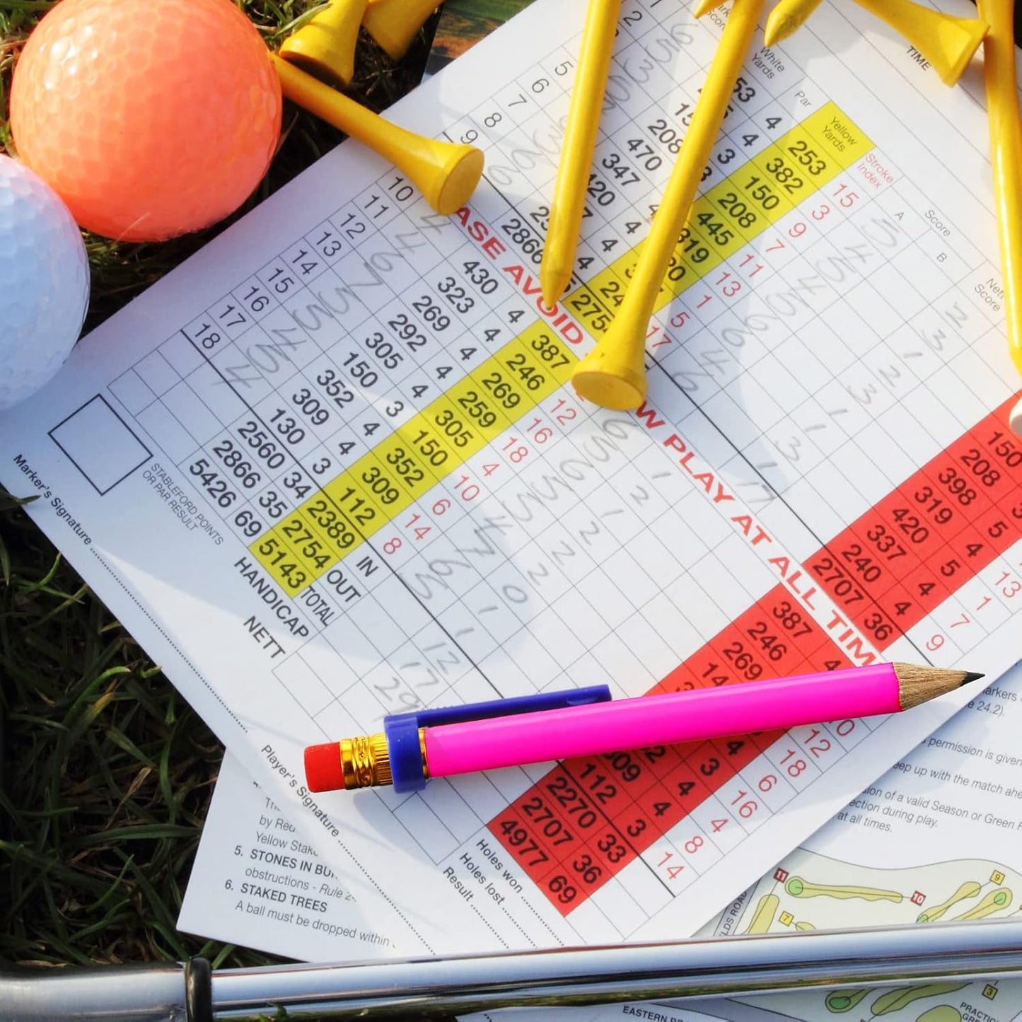 Outus 72 Pieces Golf Pencils Half Pencils with Eraser Mini Bulk Short #2 HB Pre Sharpened for Bridal Shower Wedding Office(Rose Red)