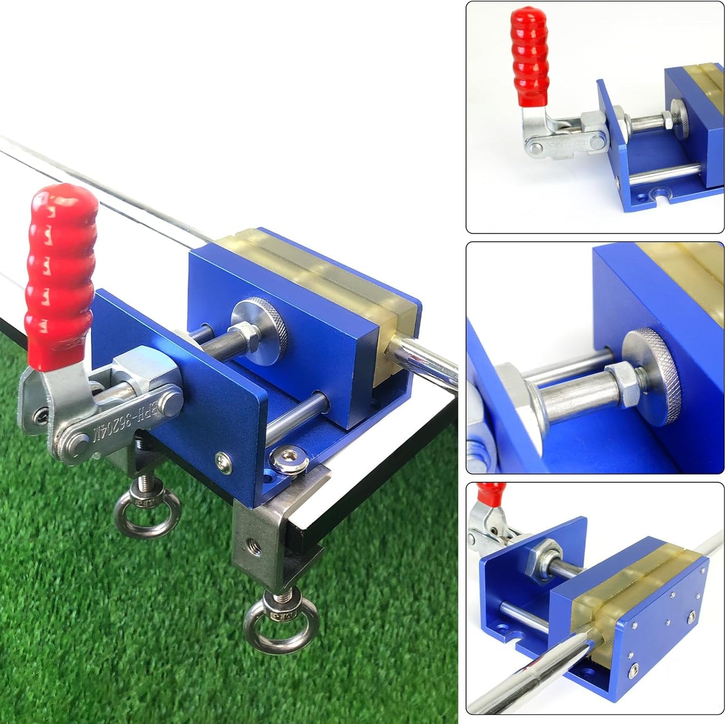 Crestgolf Drill-Free Golf Shaft Clamp, Club Holder Vise, Grip Removal Tool, Grip Replacement Kit