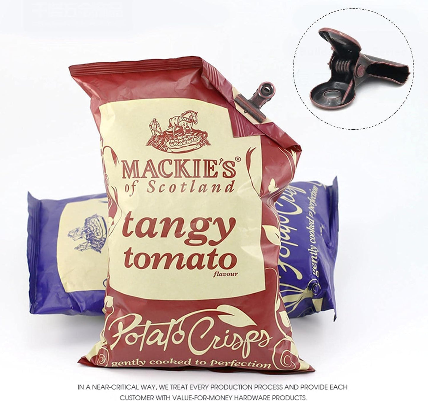 10 Pack Bulldog Clips with Push-pins for Corkboard,Metal Clips for Crafts, Metal Binder Clips for Pictures, Spring Paper Clamps for Office Documents (Copper,2inch)