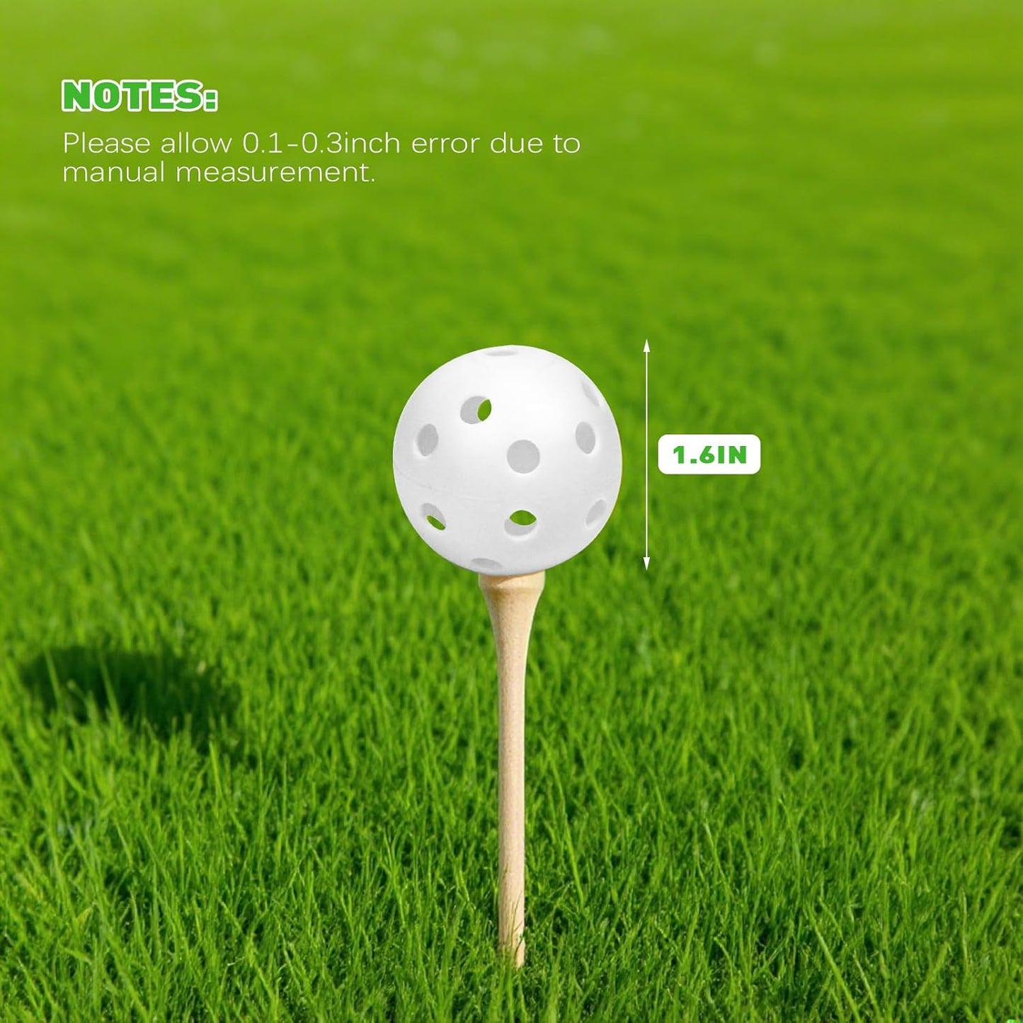 Plastic Golf Balls Practice Limited Flight Golf Training Ball Hollow Swing Practice Indoor Golf Balls with Mesh Drawstring Bag for Backyard Driving Range or Outdoor