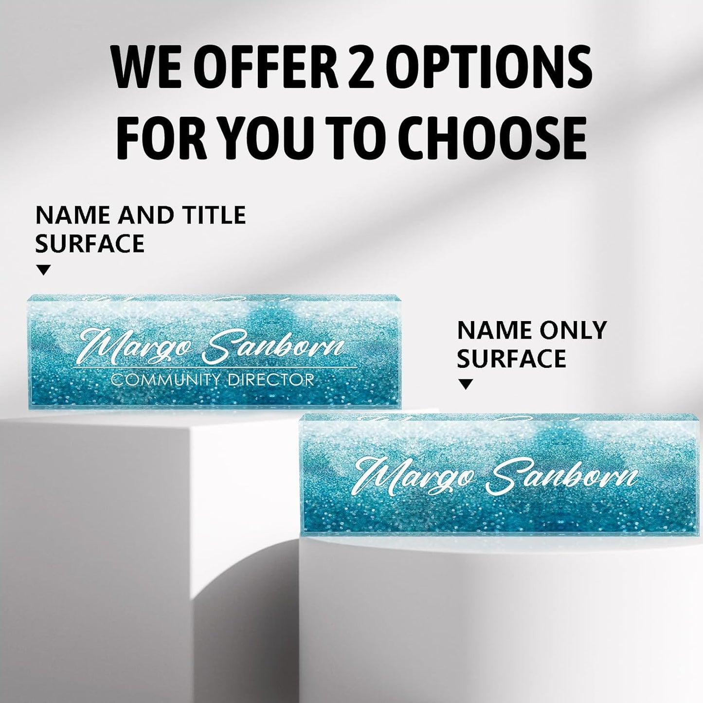 Desk Name Plate Personalized, Name Plate for Desk, Office Desk Decor for Women & Men, Custom Office Gifts for Boss, Manager, Teacher, Nurse, Doctor, Lawyer, Employee Appreciation Gifts