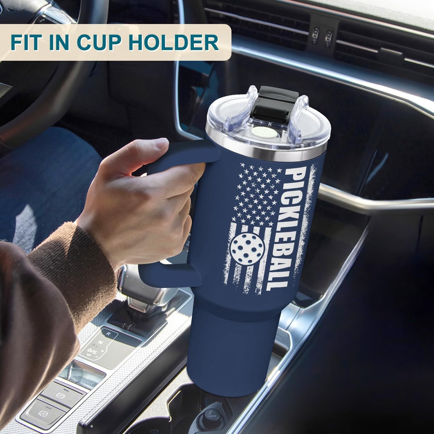 Pickleball Gifts For Men, Gifts For Pickleball Lovers, Pickleball Christmas Gift, Pickleballs Present Ideas From Son, Daughter And Kids, Christmas Presents For Dad, Pickleball Tumbler 40oz With Handle